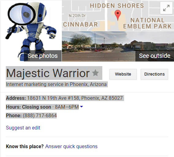 Local Maps Business Search - Details